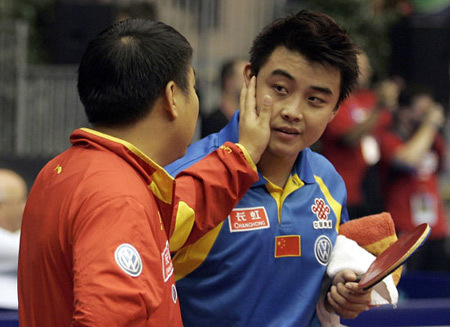 刘国梁怎么就命令王皓让球了？