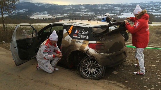 勒布失误撞坏了后悬挂