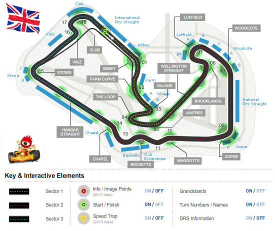 世界一级方程式锦标赛英国大奖赛银石赛道介绍
