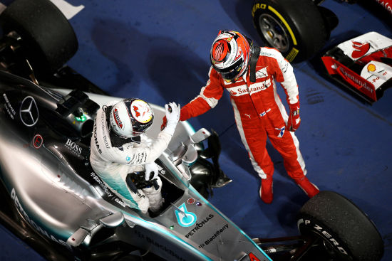 莱科宁惜败汉密尔顿