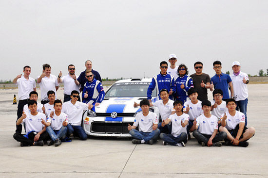 一汽大众车队季前测试高尔夫7代赛车