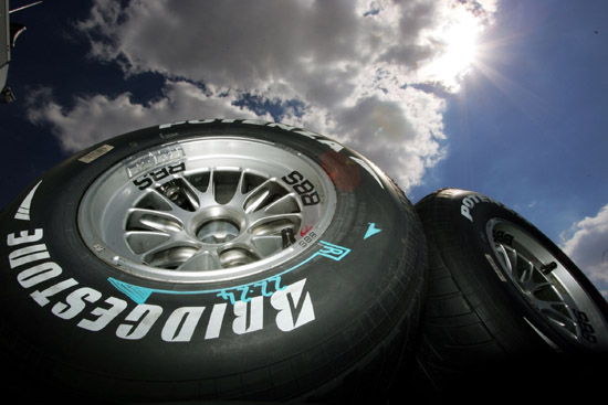 图文f1匈牙利站技术特写普利司通准备的中性胎