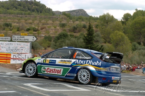 图文-wrc西班牙站 福特福克斯赛车