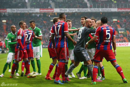 雷纳在拜仁的比赛中