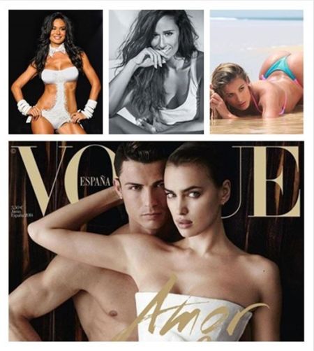 C罗与伊莲娜分手，传说中的三个绯闻女见上图