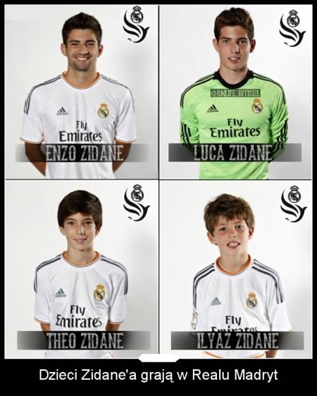 齐达内的四个儿子