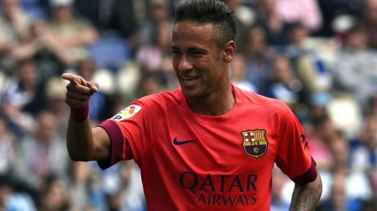 对西班牙人的比赛，内马尔再次进球