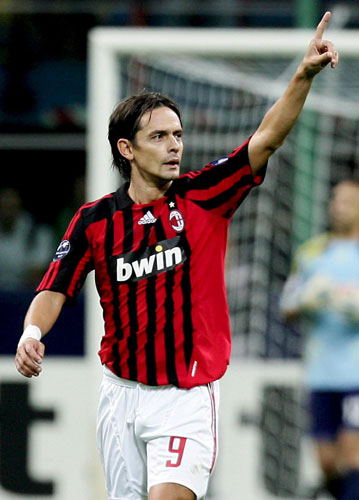 图文-[冠军杯]ac米兰2-1本菲卡 因扎吉淡定中定乾坤