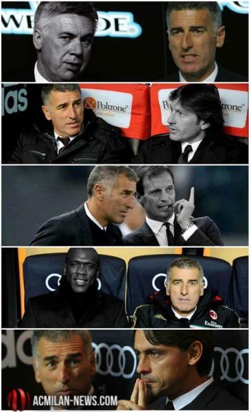 先后辅佐米兰五任主帅