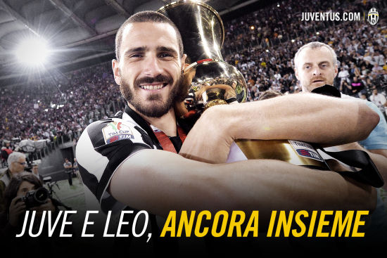 尤文官方宣布续约博努奇