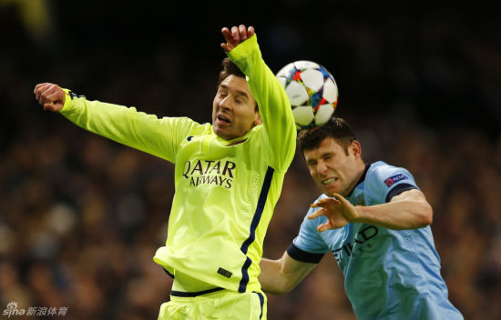 巴萨本场拿下曼城并不是一帆风顺的