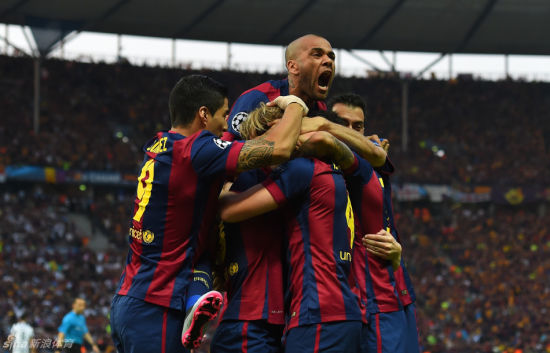 巴萨赢得本赛季欧冠冠军
