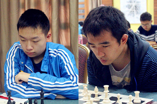 分区赛冠亚军韦奕和赵骏