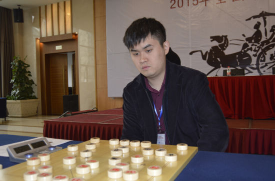 王天一在比赛中