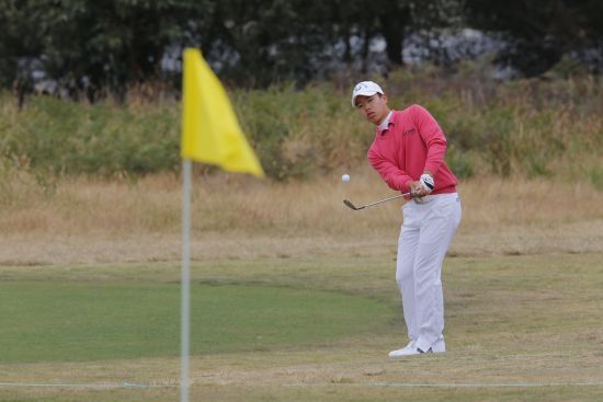 关天朗在比赛中