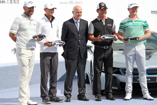 赛前球星见面会，中国双雄出席