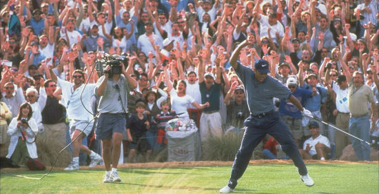 伍兹在凤凰城公开赛的一杆进洞