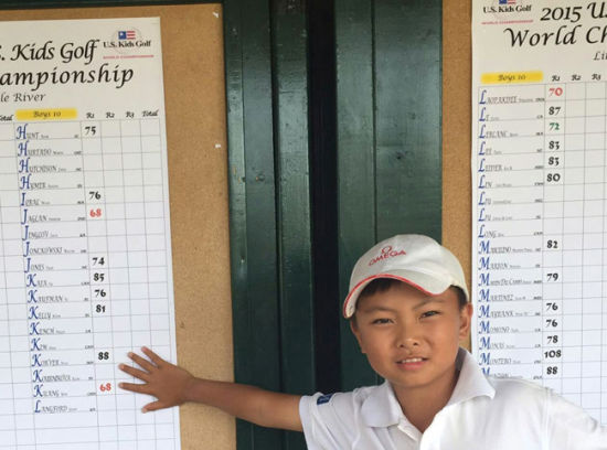 匡洋交出不错的68杆