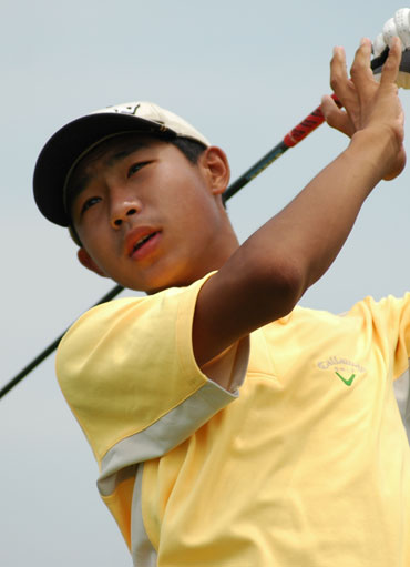 图文-业巡赛中信银行站男子首轮 小将王子豪参赛