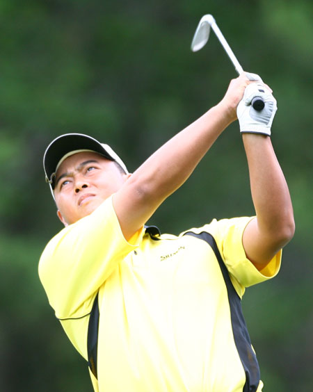 图文中巡赛延吉锦标赛第三轮黄明杰冲劲十足