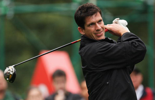 图文世界比洞赛球星备战前网球随员蒂姆亨曼