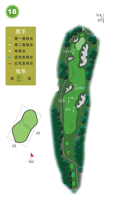 高尔夫球场示意图图片