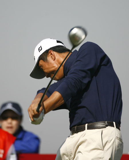 图文欧米茄锦标赛第三轮张继勇