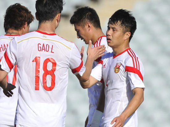 视频集锦蒿俊闵传射于海武磊破门国足41阿曼