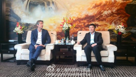 范德萨到访(图片来自上海热线)