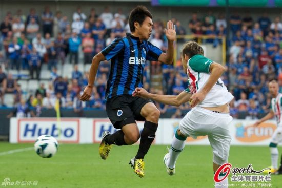 王上源曾经代表布鲁日出战欧联杯