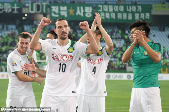 主场战全北国安期盼创造首进亚冠8强的历史