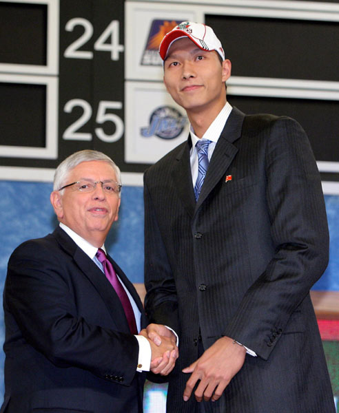 图文nba2007选秀大会大幕拉开易建联登陆nba