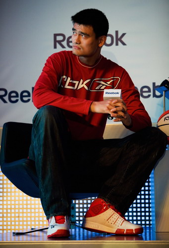 国际知名运动品牌reebok(锐步)今日在北京与其旗下篮球巨星—姚明携手