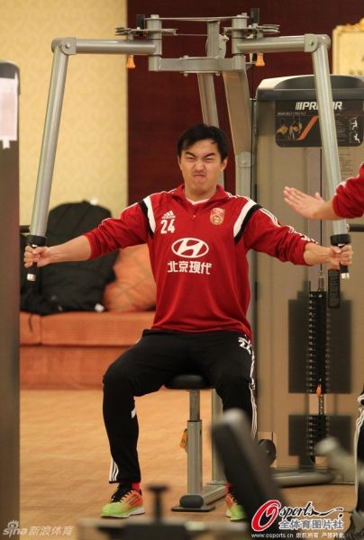 冯潇霆在国家队刻苦的训练