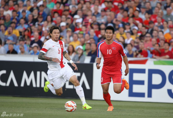朝鲜队在下半场给了中国队不少的威胁