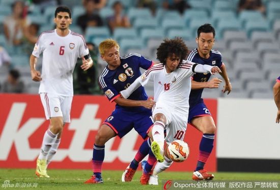 日本队没有在阿联酋队身上占到任何便宜