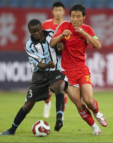 图文四国赛中国国奥20博茨瓦纳陈涛毫不逊色