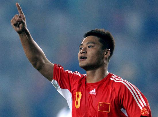 图文-[世界杯资格赛]国足7-0缅甸 杜震宇难抑兴奋