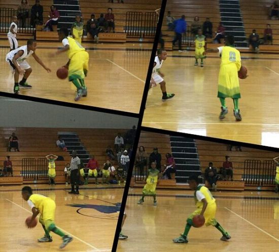 詹姆斯上传大儿子布朗尼参加比赛的照片