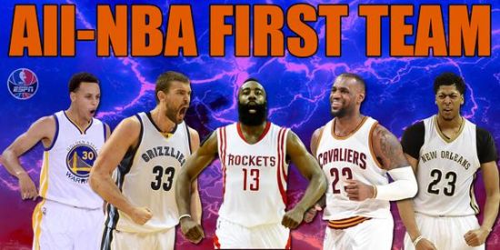 库里詹皇哈登浓眉小加入选一阵