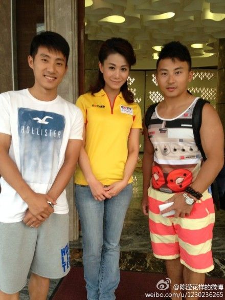 陈滢(中)与冯喆、滕海滨