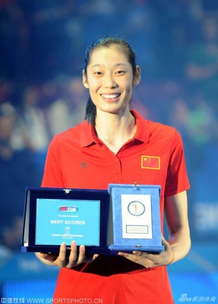 朱婷当选最佳主攻进入世锦赛最佳阵容