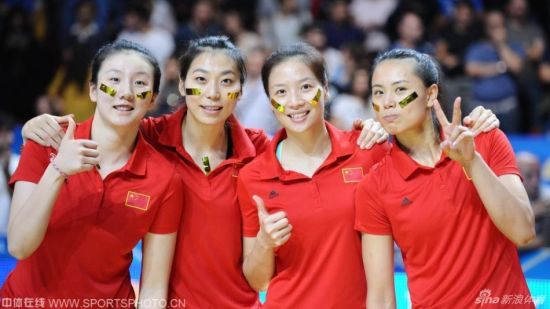 女排姑娘们萌萌哒