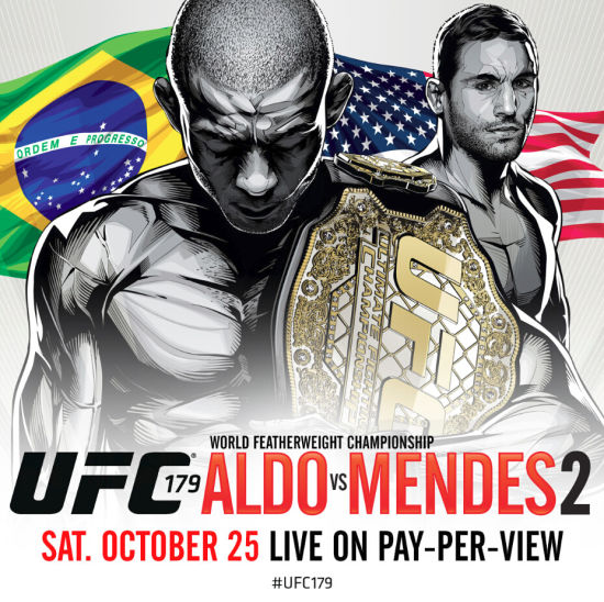 UFC179 奥尔多 VS 门德斯 2官方海报