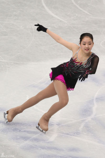 李子君在2014年花滑世锦赛上