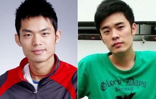 林丹和陈赫撞脸