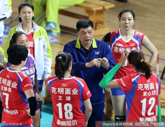 俞觉敏指导八一女排
