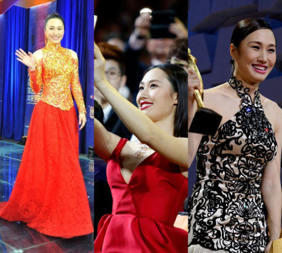 三套礼服的张虹！