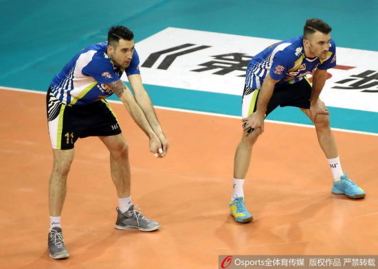 上海男排两大外援萨瓦尼和科瓦塞维奇