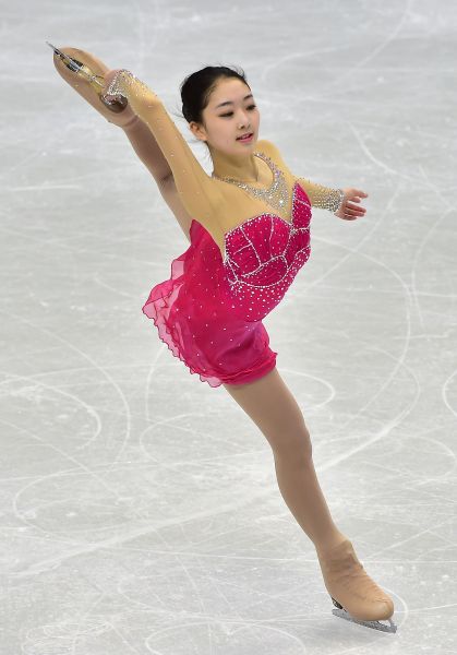 李子君在比赛中